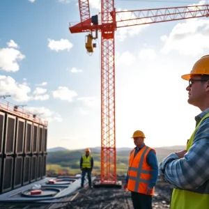 Construction of Amazon data center in Pennsylvania