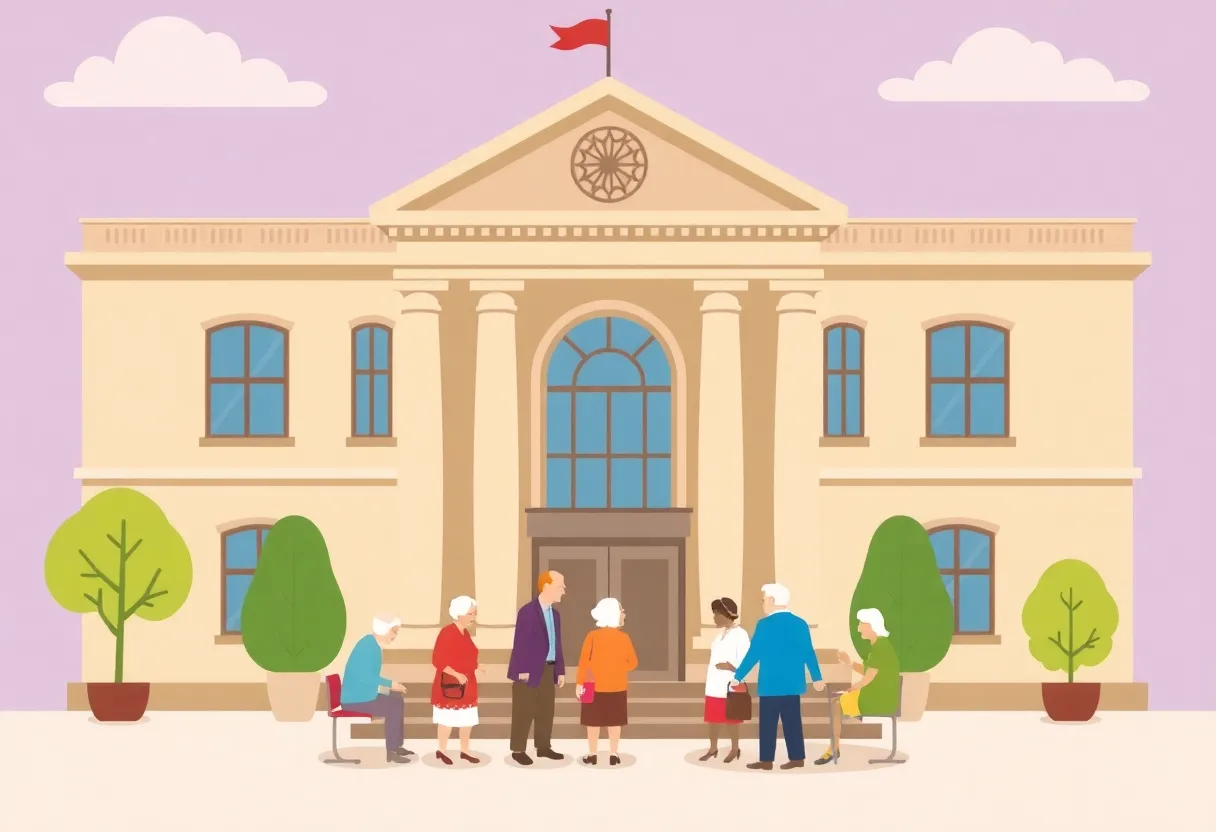 Government building related to aging services and elderly care
