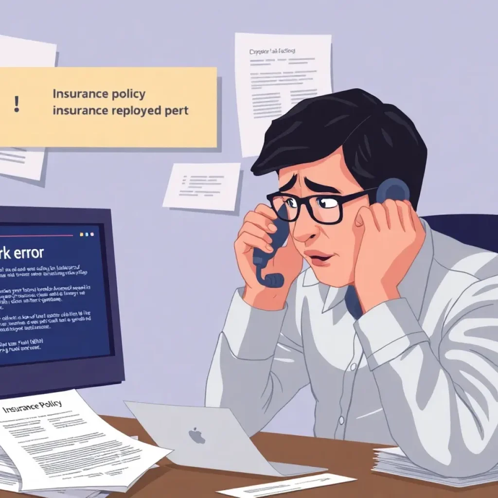 Customer experiencing service issues with an insurance provider.