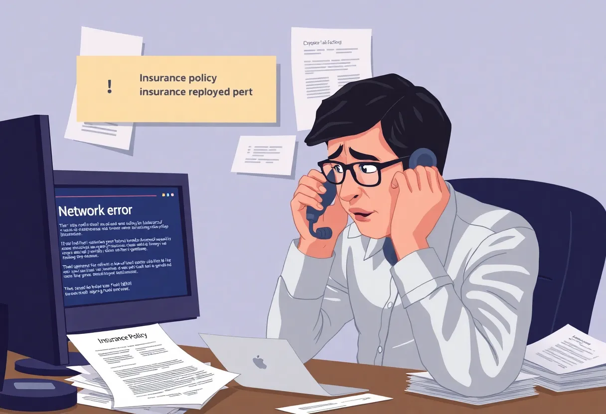 Customer experiencing service issues with an insurance provider.