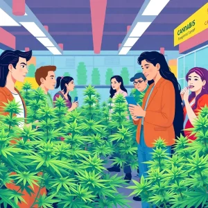 Illustration representing the legalization of cannabis under the Keystone Cannabis Act in Pennsylvania.