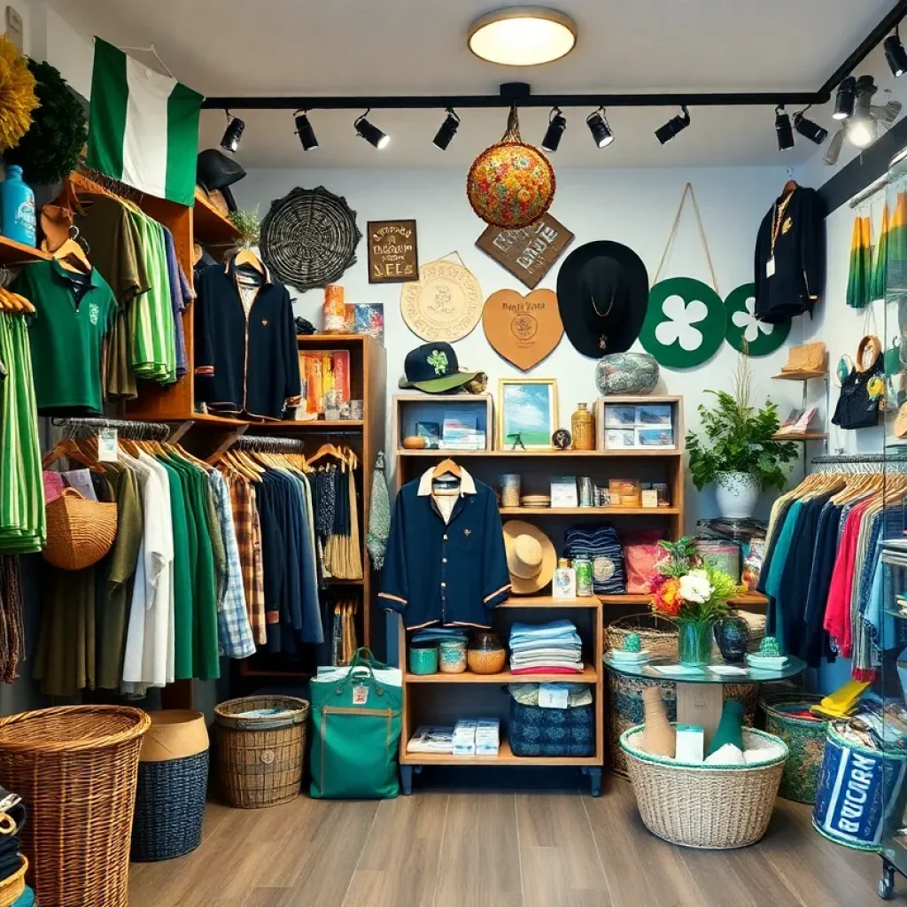 Interior view of McGillin's Shoppe showcasing merchandise