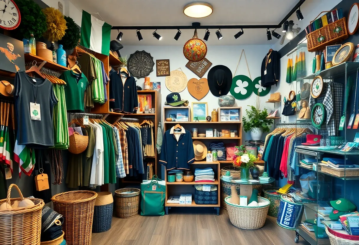 Interior view of McGillin's Shoppe showcasing merchandise