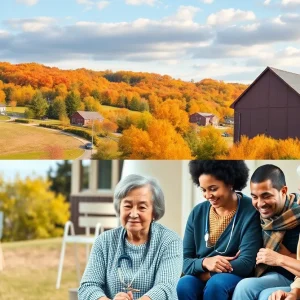 Visual representation of Pennsylvania's business landscape and home care services.