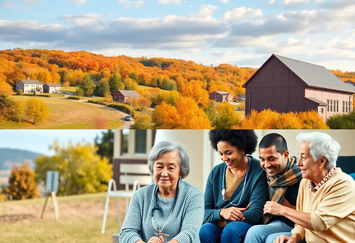 Visual representation of Pennsylvania's business landscape and home care services.