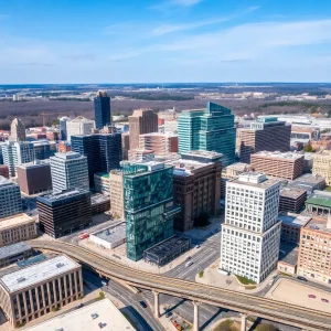 Aerial view of Pennsylvania showcasing investment and economic growth