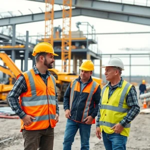 Construction site in Pennsylvania demonstrating the Permit Fast Track Program.