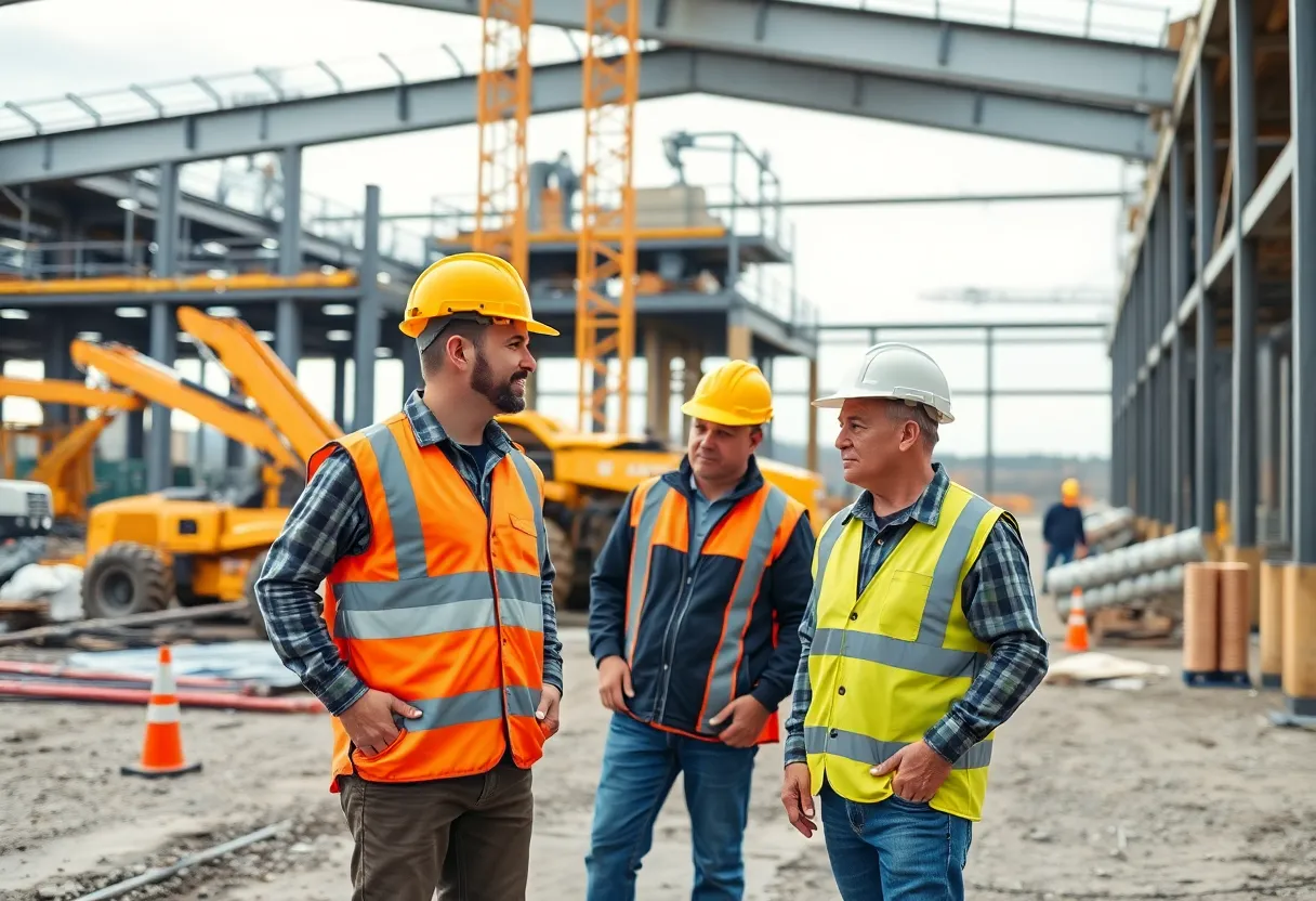 Construction site in Pennsylvania demonstrating the Permit Fast Track Program.