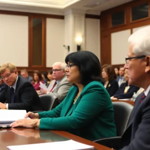 Legislators discussing minimum wage legislation in Pennsylvania