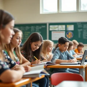 Students engaged in learning in Pennsylvania school districts