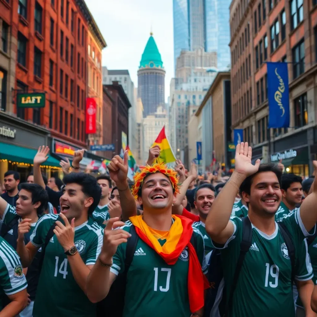 Soccer fans enjoying the FIFA Club World Cup in Philadelphia