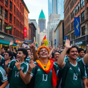 Soccer fans enjoying the FIFA Club World Cup in Philadelphia