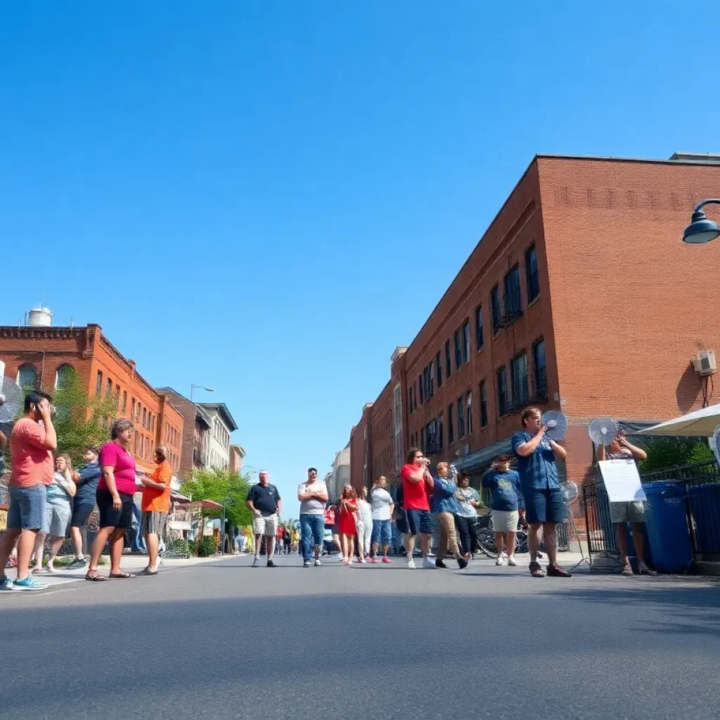 Philadelphia residents preparing for a heat wave with cooling equipment