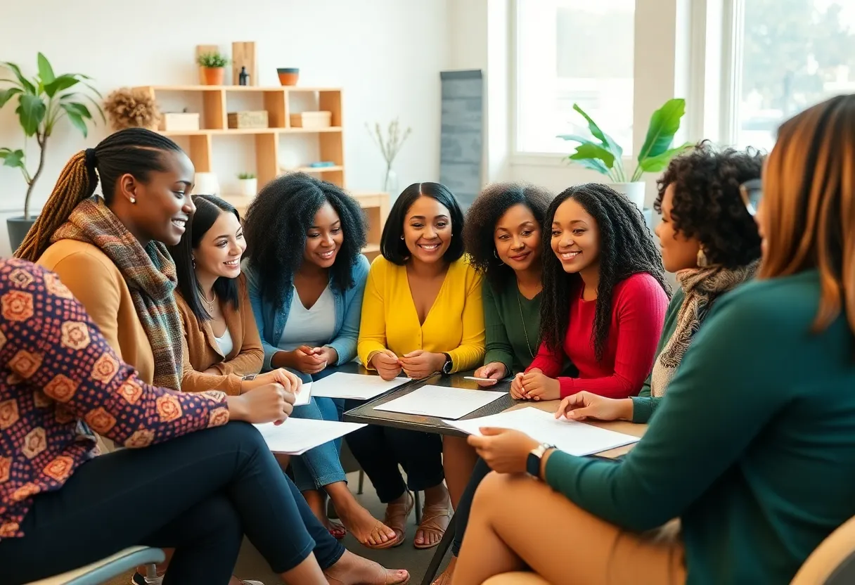 Diverse small business owners participating in a workshop