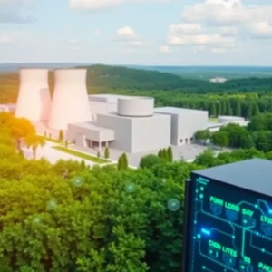 Nuclear power plant providing clean energy