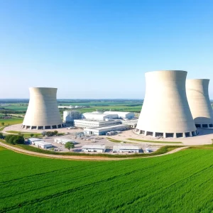 Three Mile Island Nuclear Plant under rehabilitation.