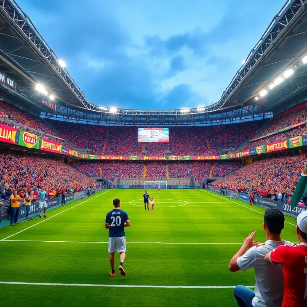Fans celebrating soccer at the 2026 FIFA World Cup in Philadelphia.
