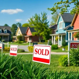 Houses in Central Pennsylvania with 'Sold' signs
