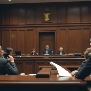 Image of scales of justice and a gavel representing legal proceedings