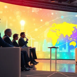 Leaders discussing energy and AI at a summit