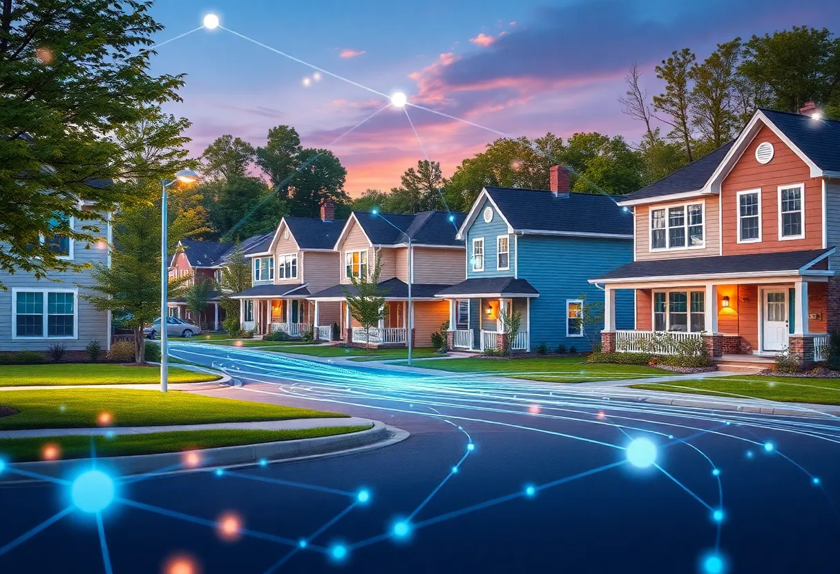 Modern homes in York County with fiber-optic internet infrastructure