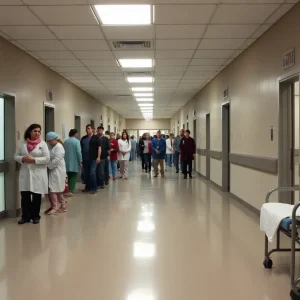 Hospital scene depicting wait times and a health care crisis in Pennsylvania