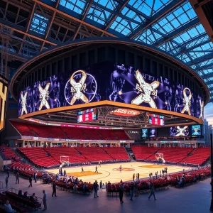 Concept design for the new Philadelphia 76ers basketball arena