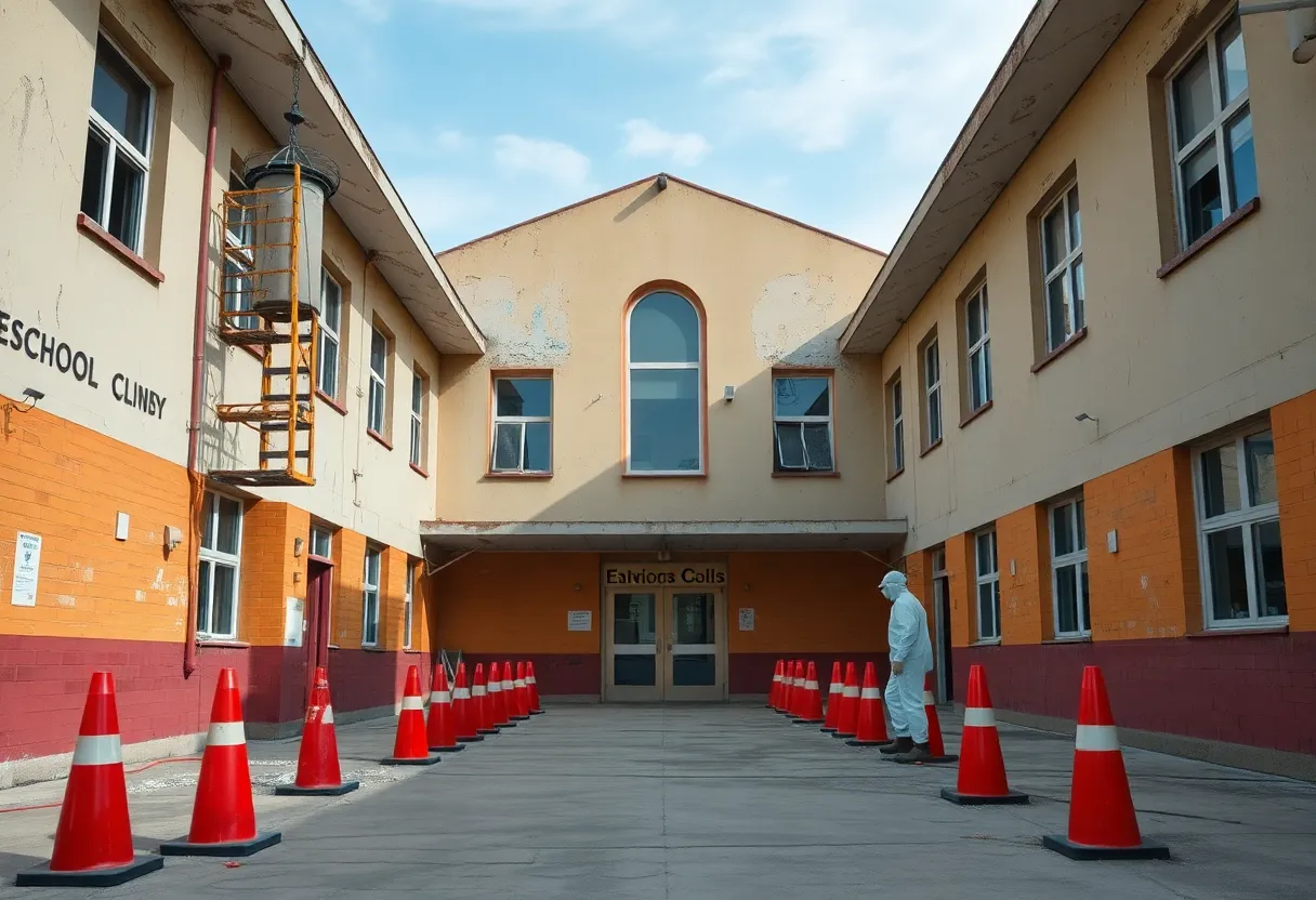 School building highlighting asbestos management concerns