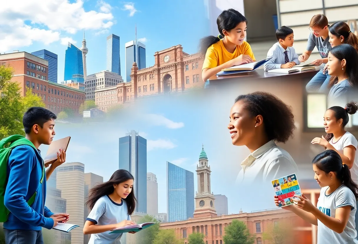 Collage of students from top high schools in Philadelphia, PA