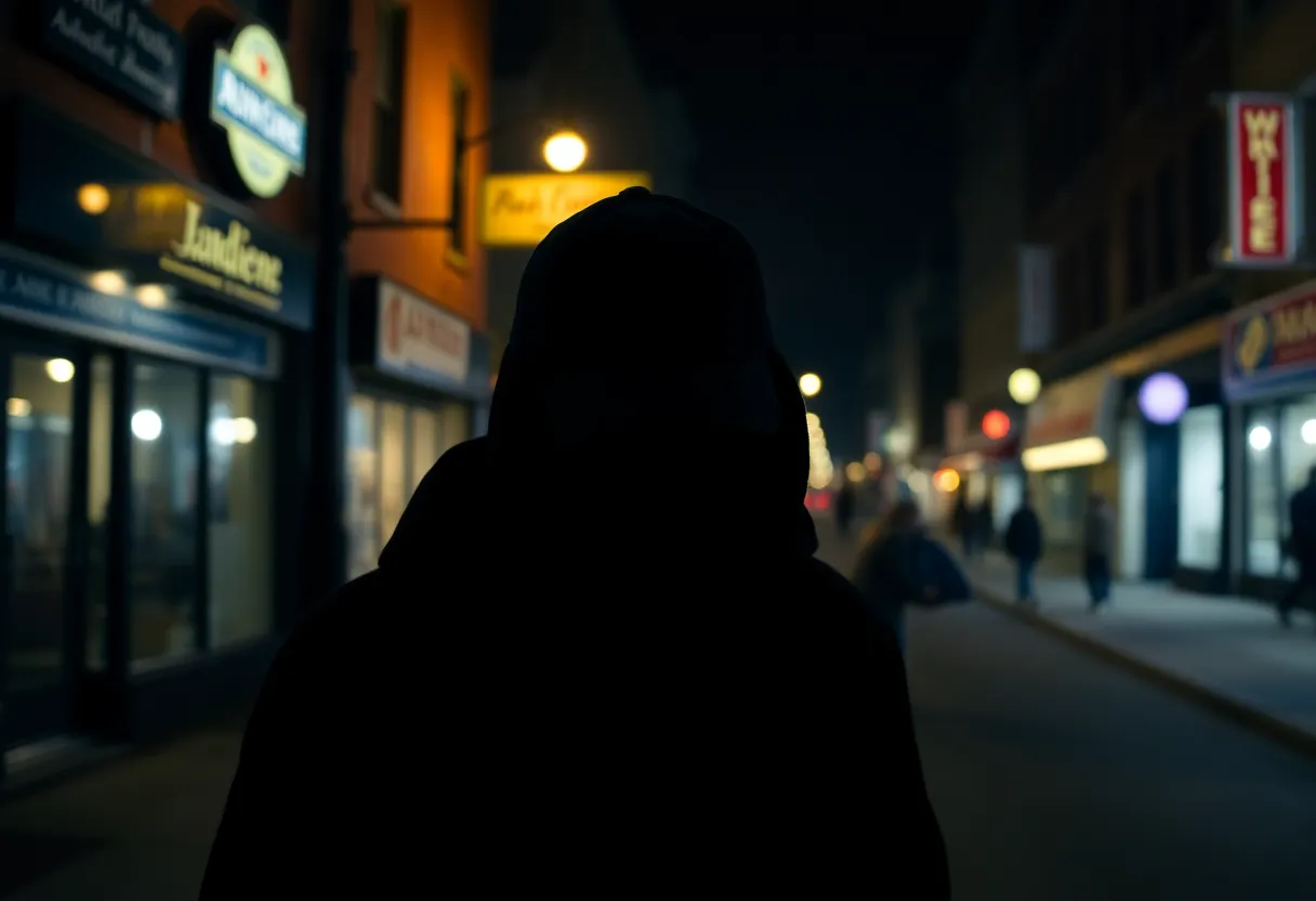 Surveillance footage of a burglar in Philadelphia