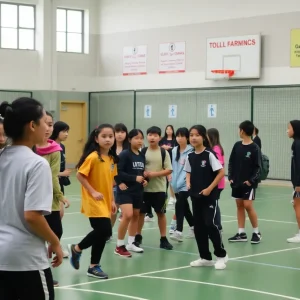 Students participating in school sports under Title IX regulations