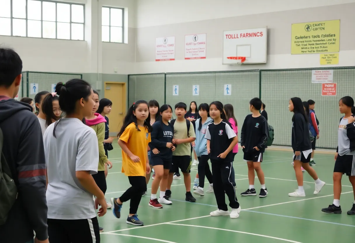Students participating in school sports under Title IX regulations