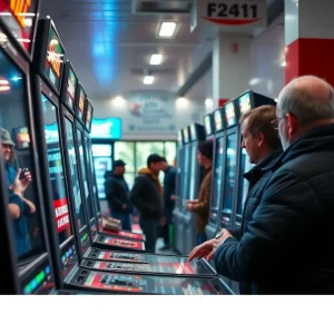 Skill game machines are played in a busy gas station