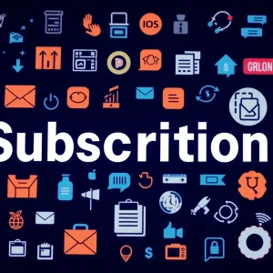 Graphic representation of various subscription services highlighting consumer empowerment and protection.