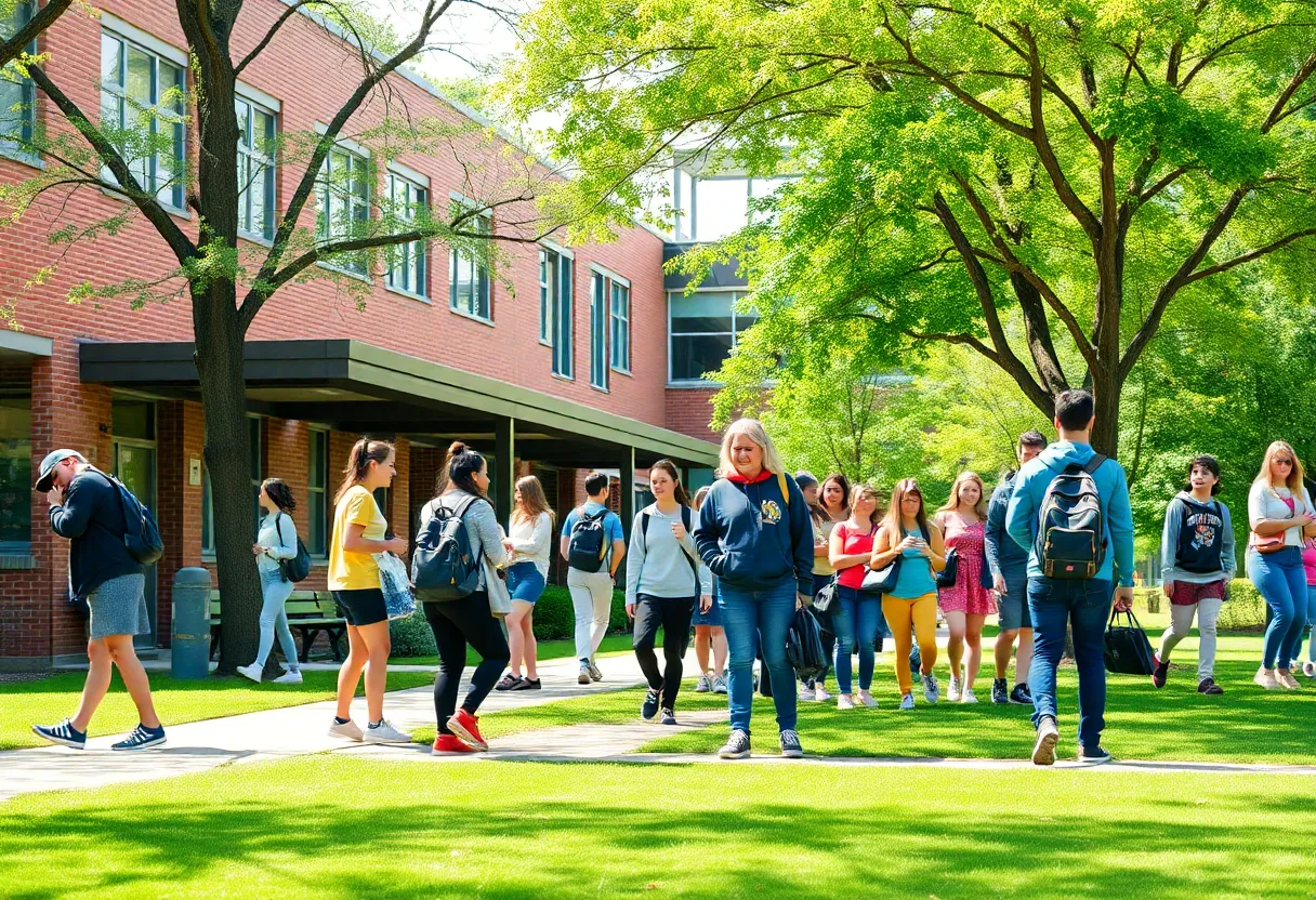 Students at a top-ranked high school in Pennsylvania engaged in various academic activities.