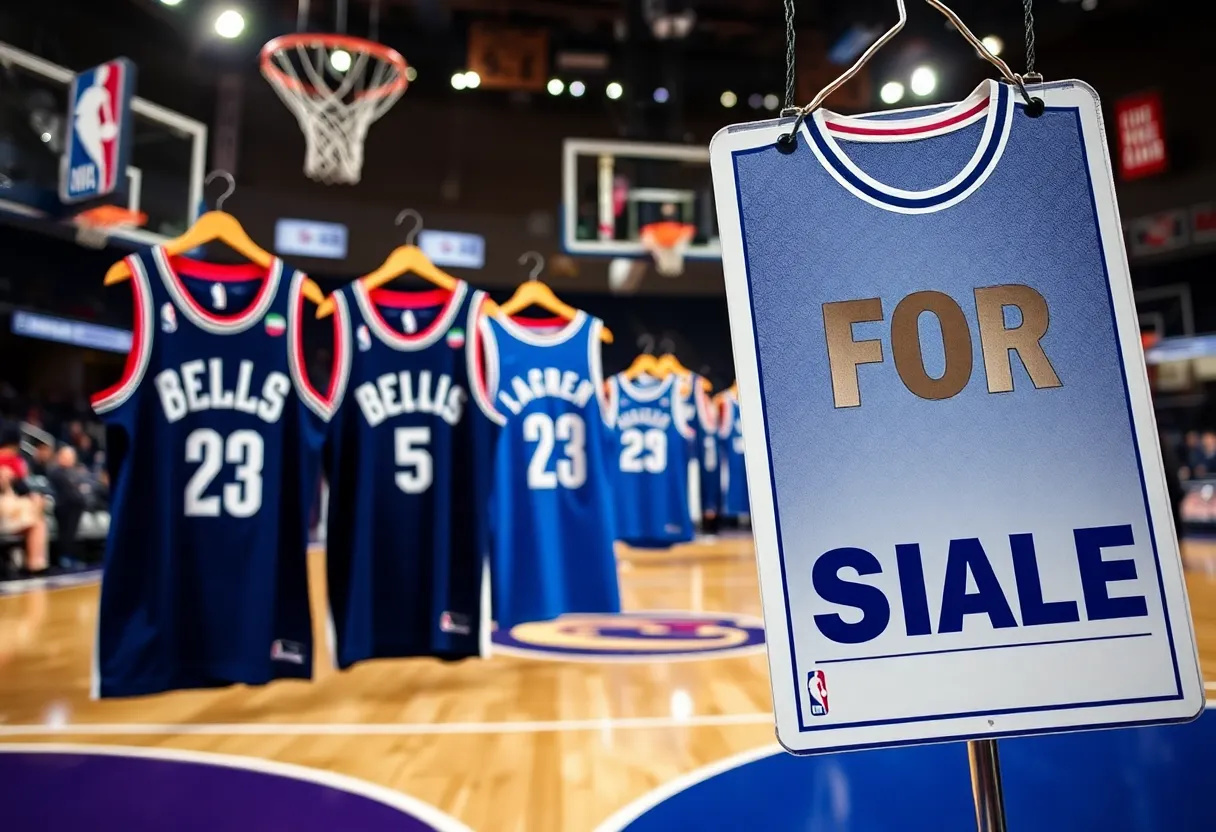 Dynamic basketball scene representing an NBA trade