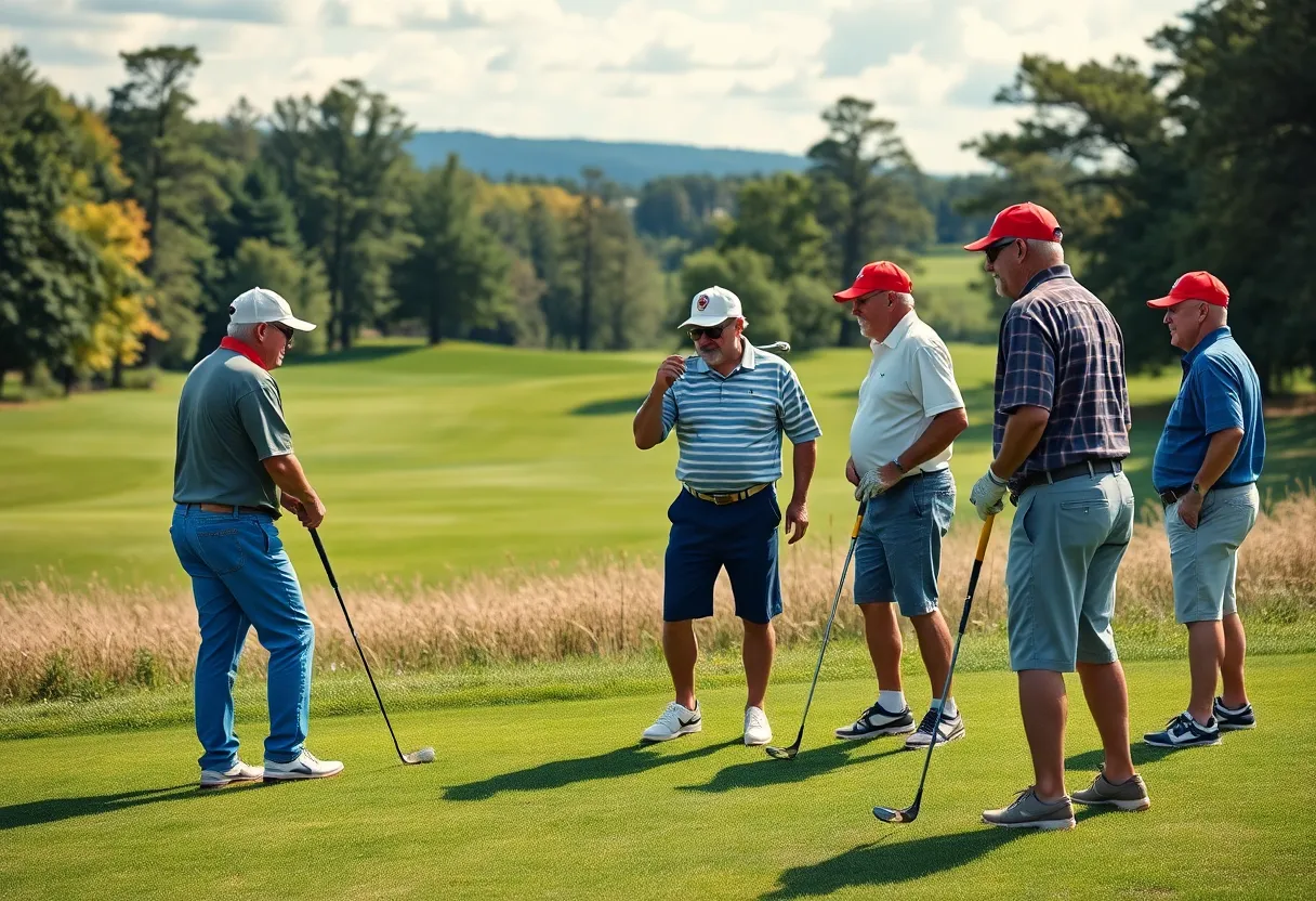 Five Ponds Golf Club team celebrating their victory at the PGA HOPE Cup