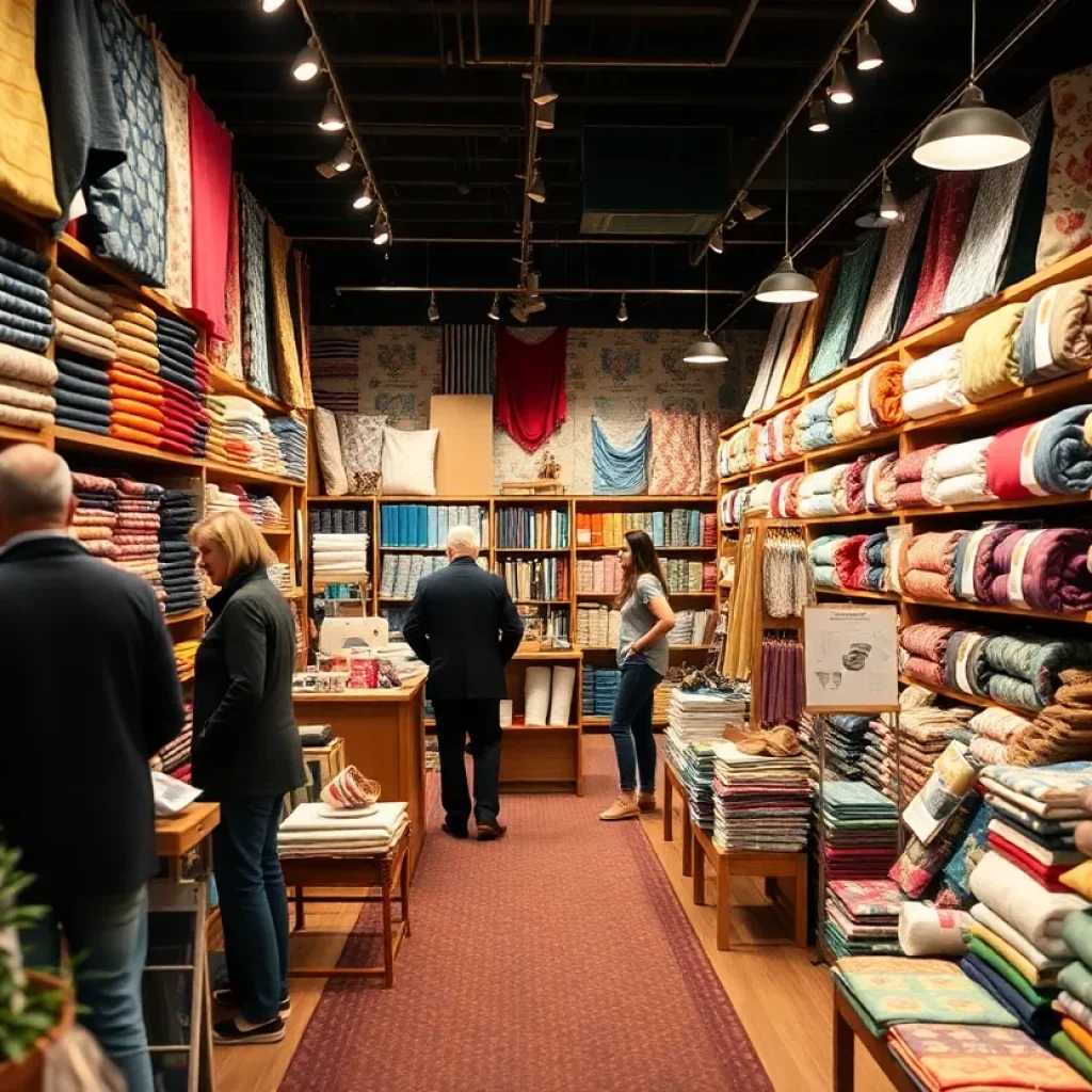 The newly renovated Garris Fabric & Fashions storefront in West Philadelphia.