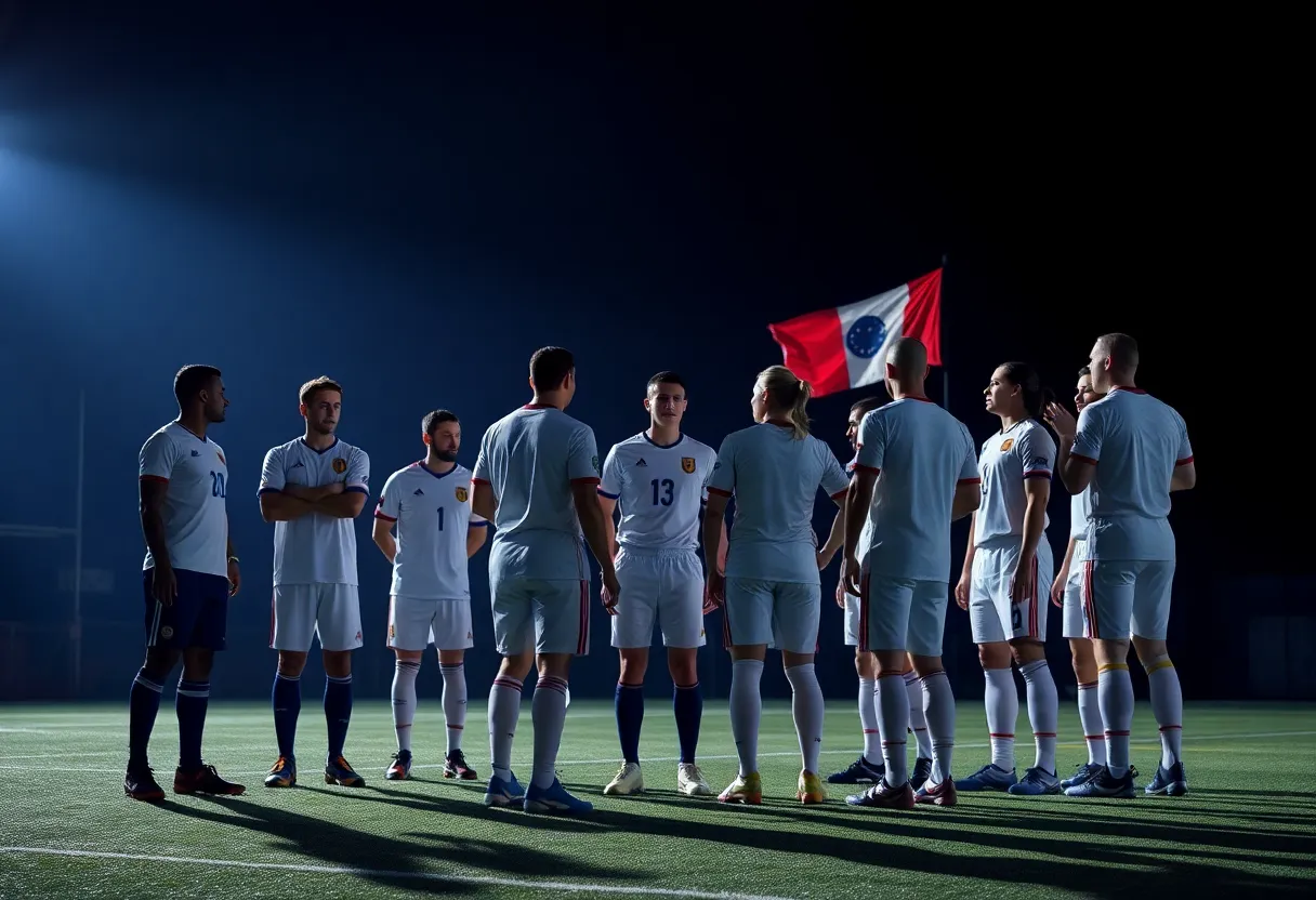 Representation of leadership and unity in sports organization
