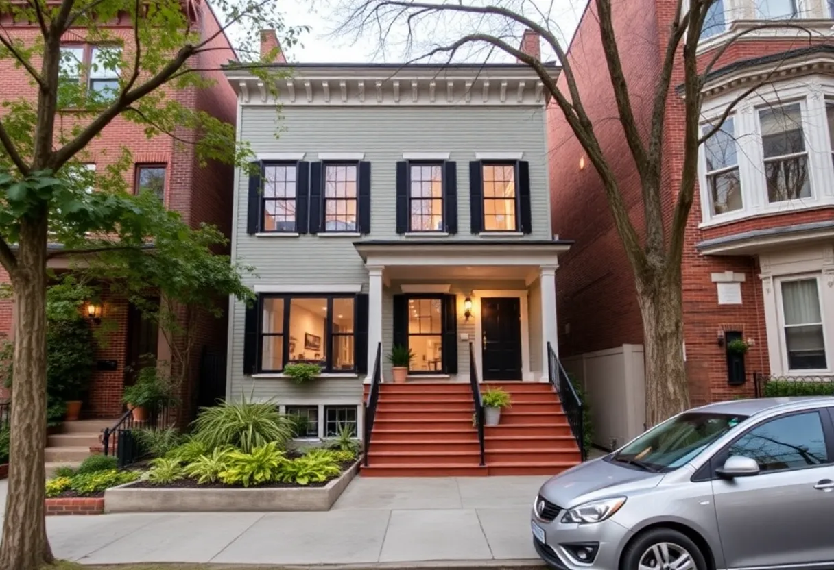 A newly renovated home in Philadelphia featuring a blend of modern and historical architecture.