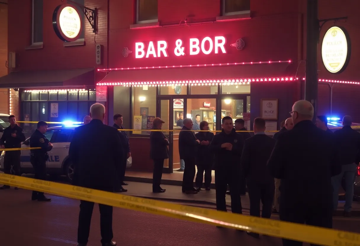 Police responding to a shooting incident outside 7 Elements Lounge in Philadelphia