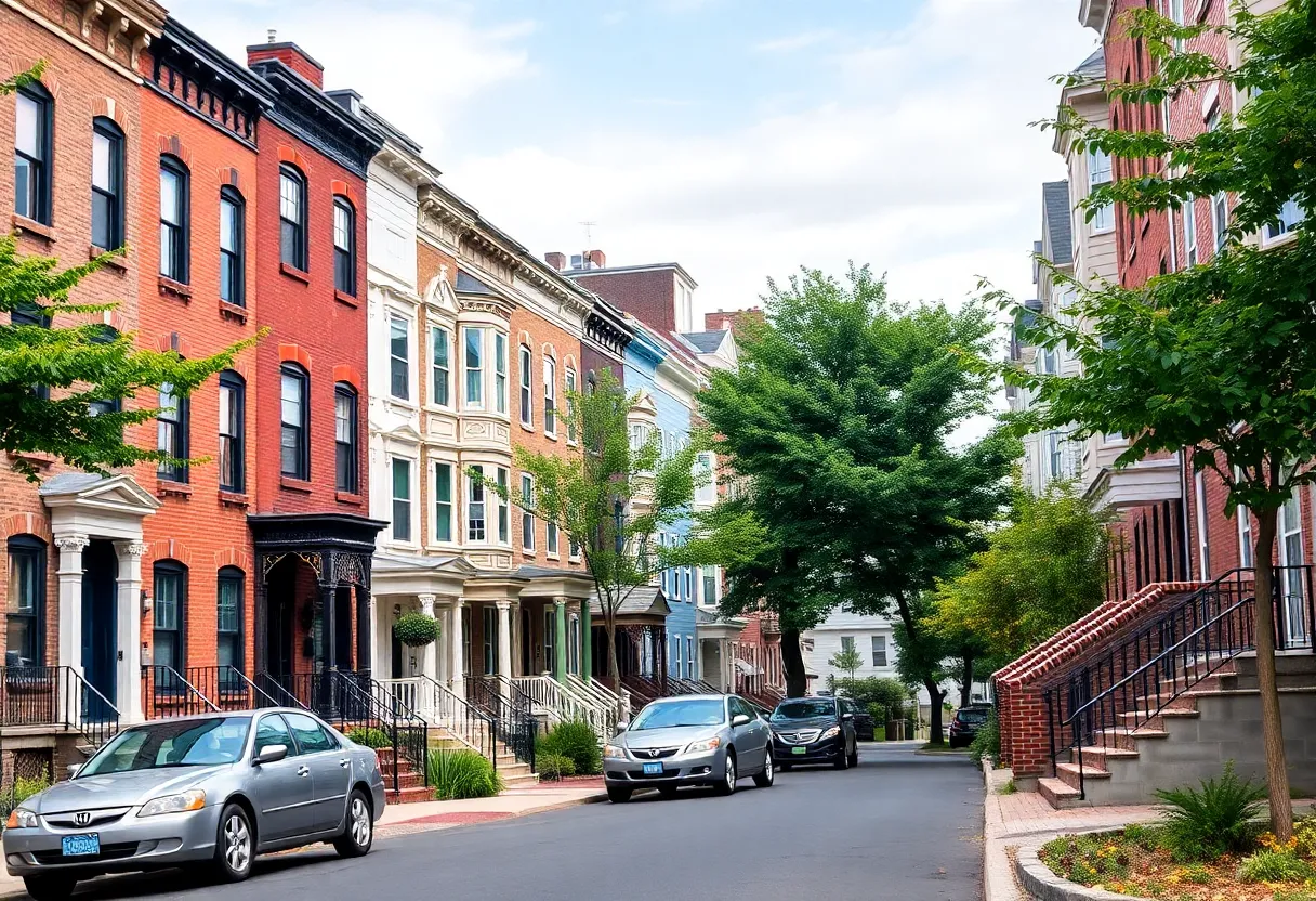 A collage of various property types in Philadelphia, including historic homes and modern apartments.