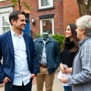 A realtor in Philadelphia helping first-time home buyers.