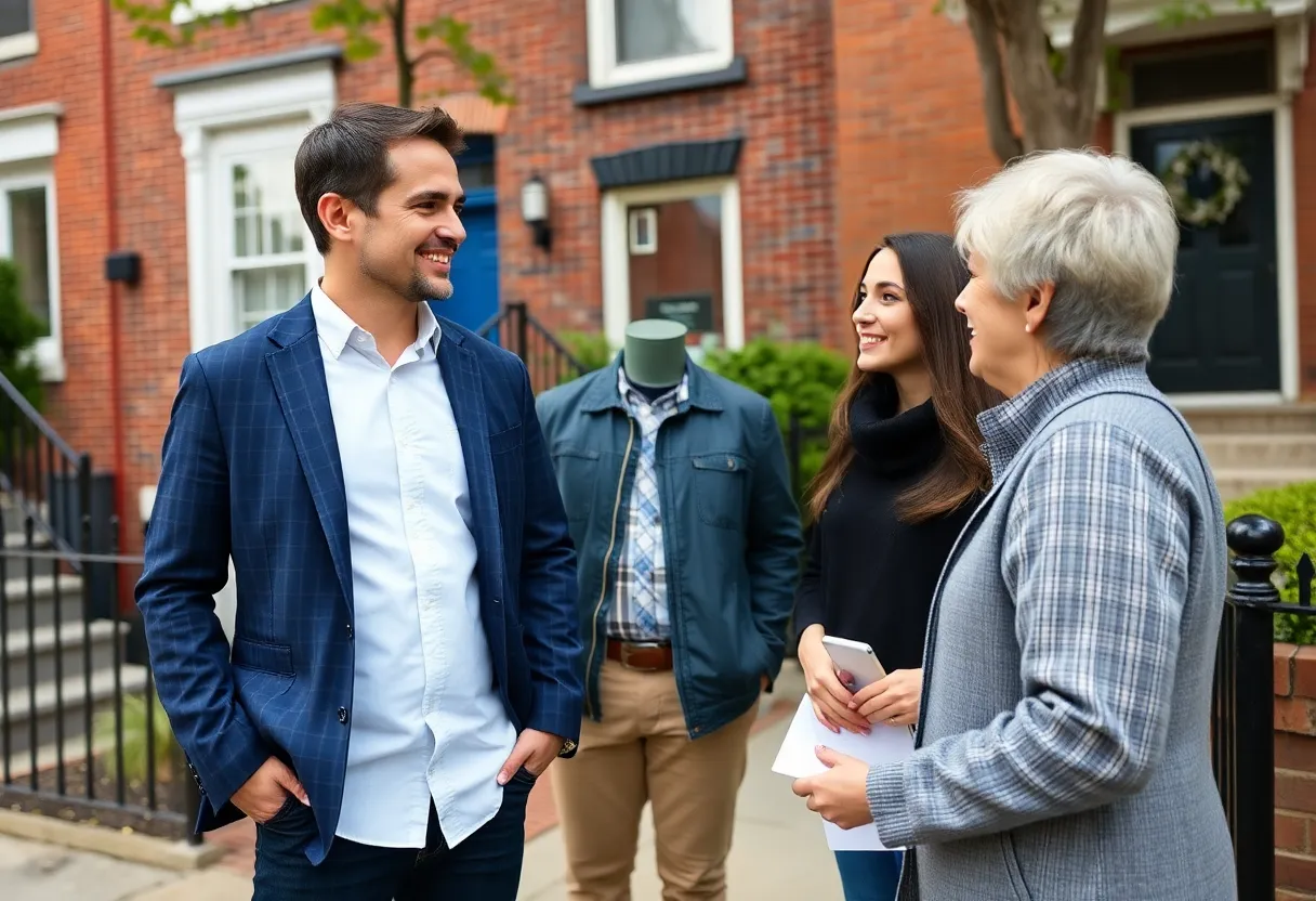 A realtor in Philadelphia helping first-time home buyers.