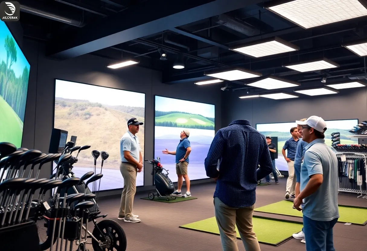 Interior view of True Spec Nashville custom golf fitting facility