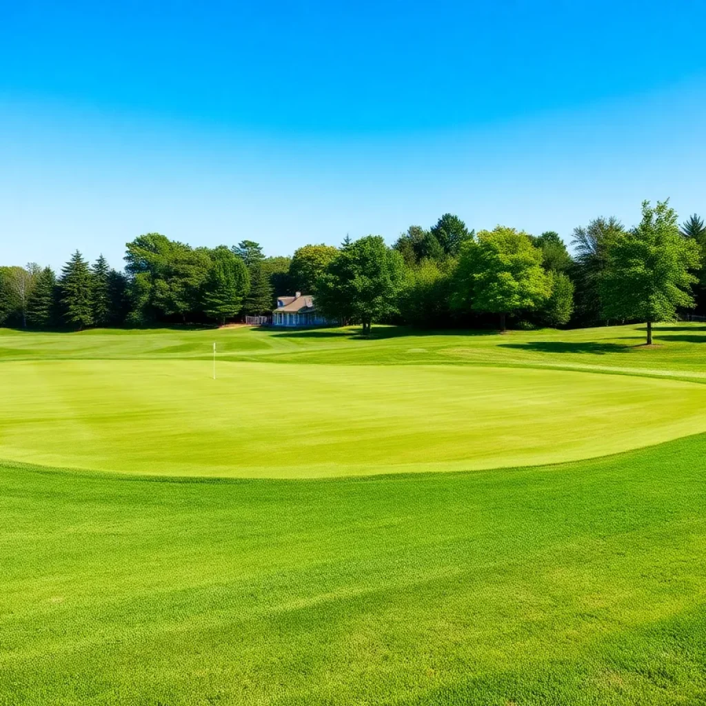 Landscape view of Aronimink Golf Club featuring a pristine golf course