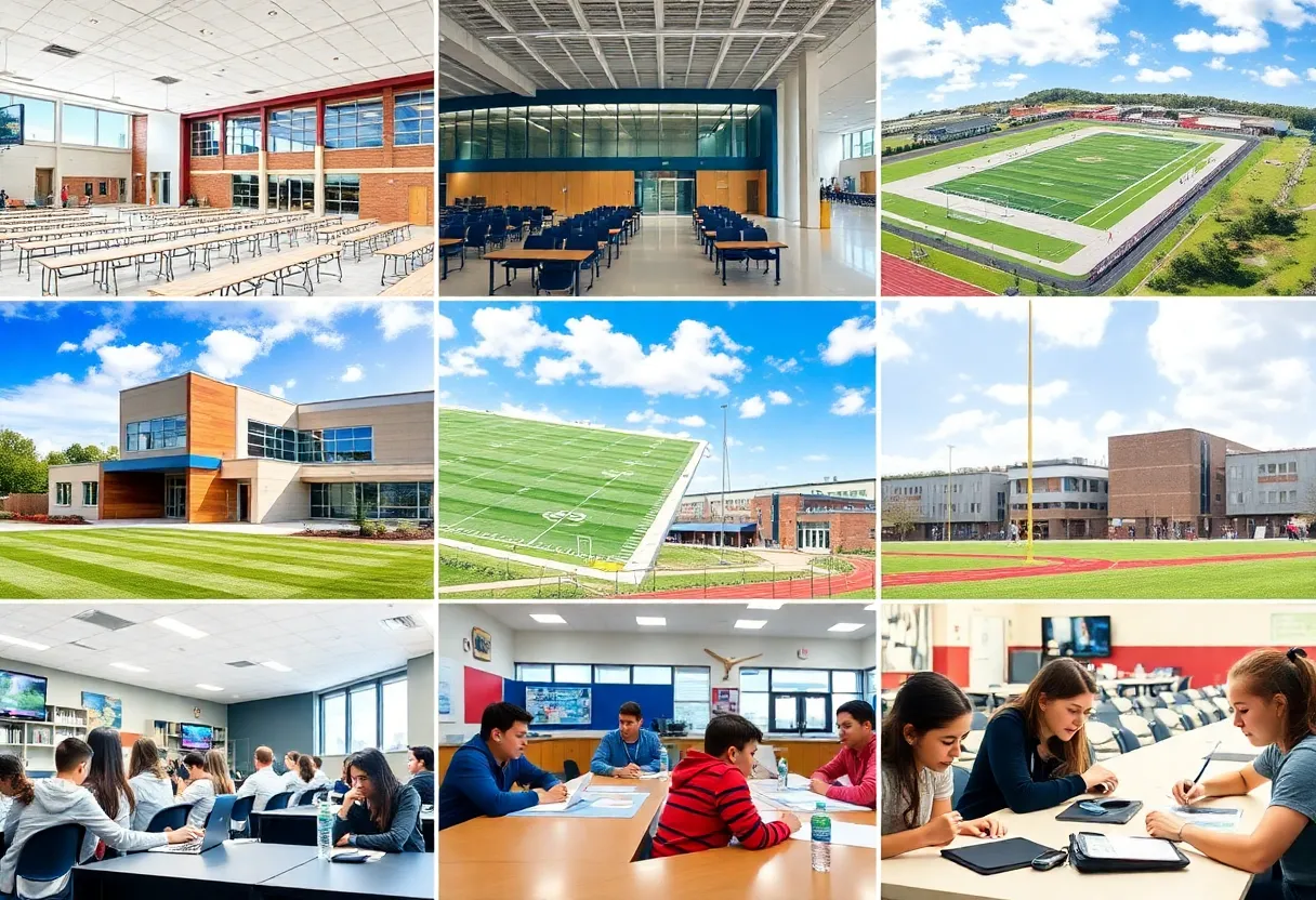 Modern facilities and classrooms in independent high schools