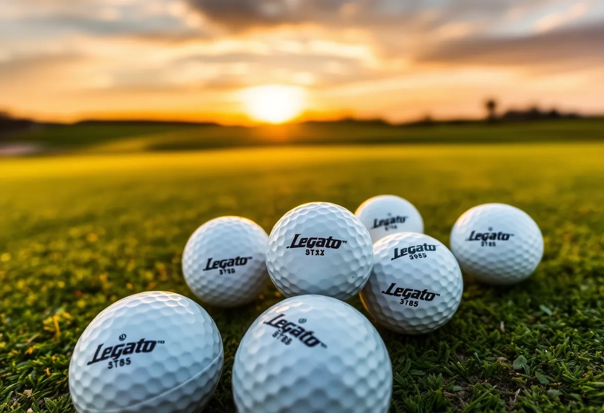 Legato LTX 3085 golf balls on the course