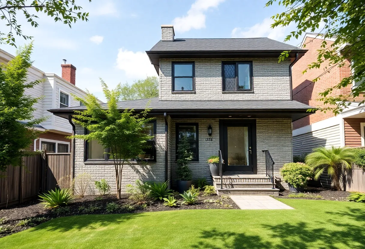 Beautifully renovated home in Philadelphia with modern designs and eco-friendly features.