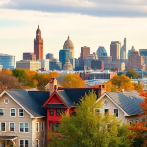 Seasonal changes around homes in Philadelphia